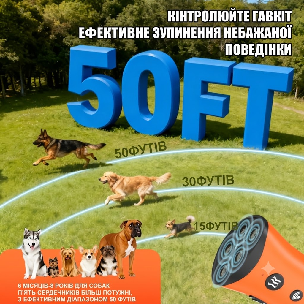 Ультразвуковой отпугиватель собак CW001