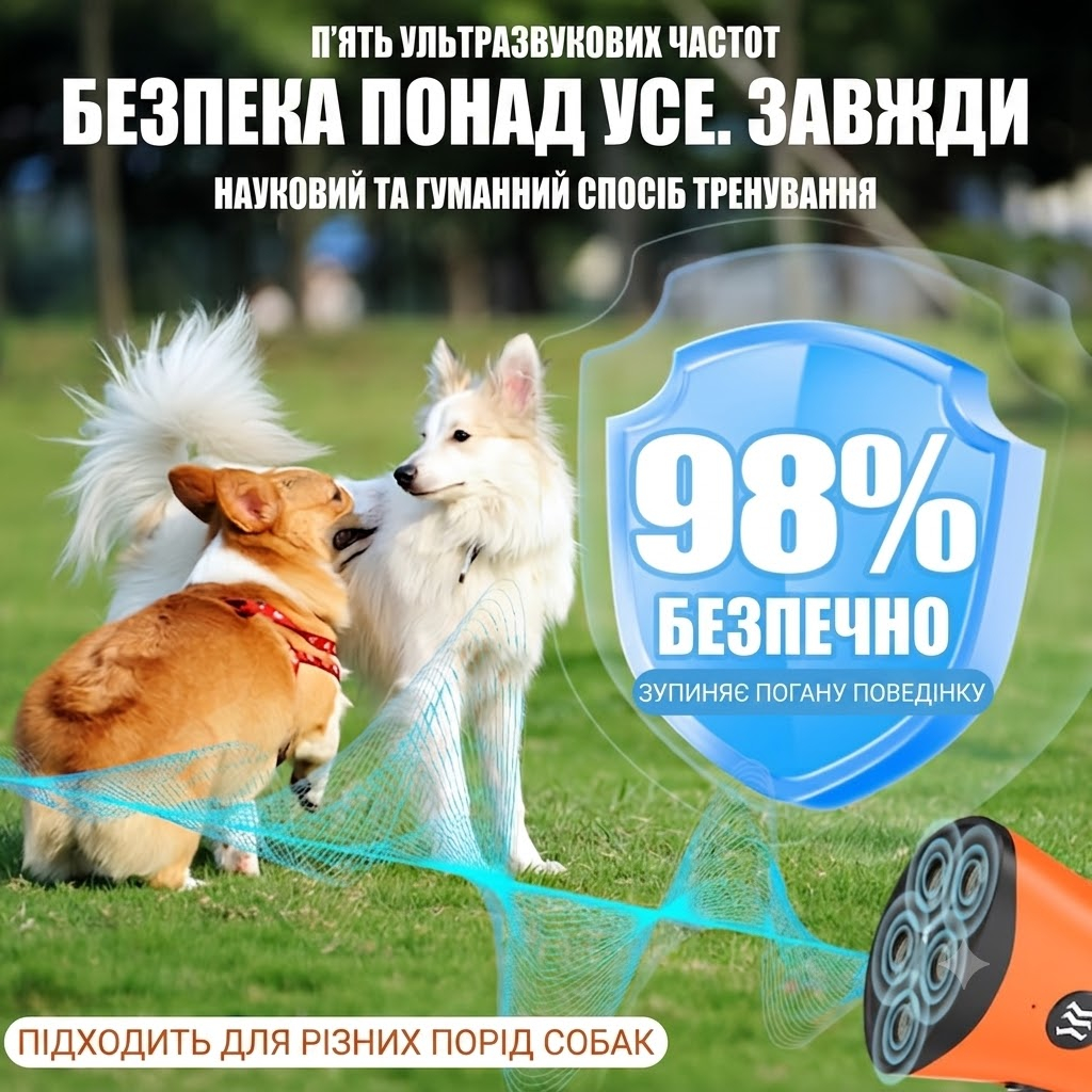 Ультразвуковой отпугиватель собак CW001