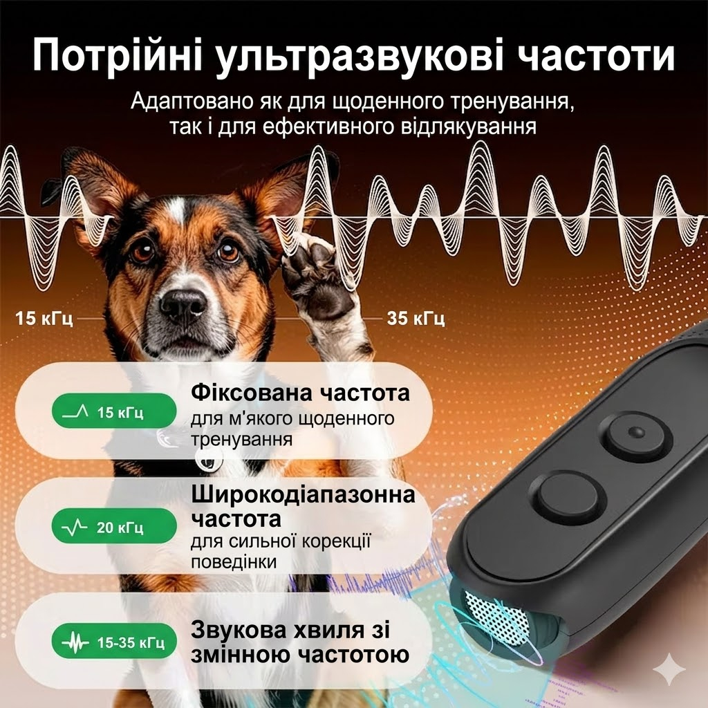 Ультразвуковой отпугиватель собак PU-30