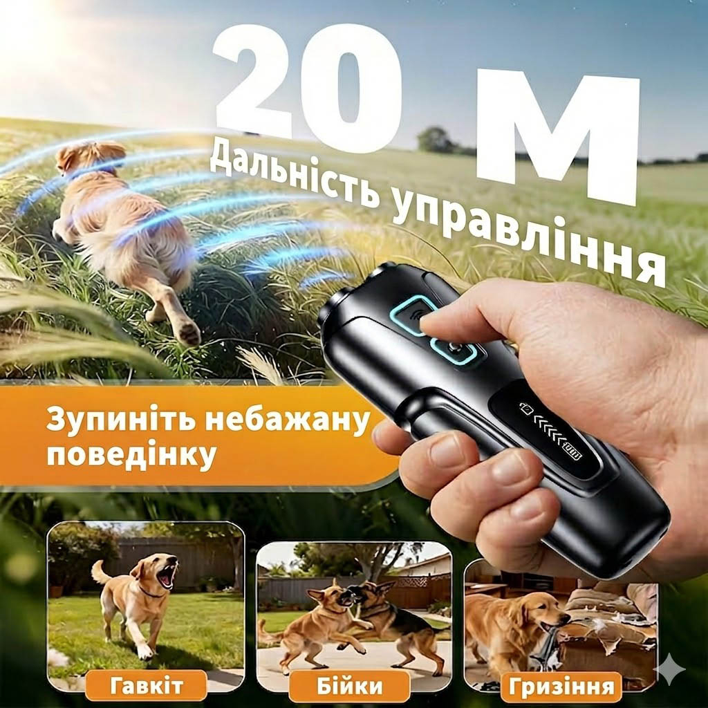 Ультразвуковой отпугиватель собак PU-31